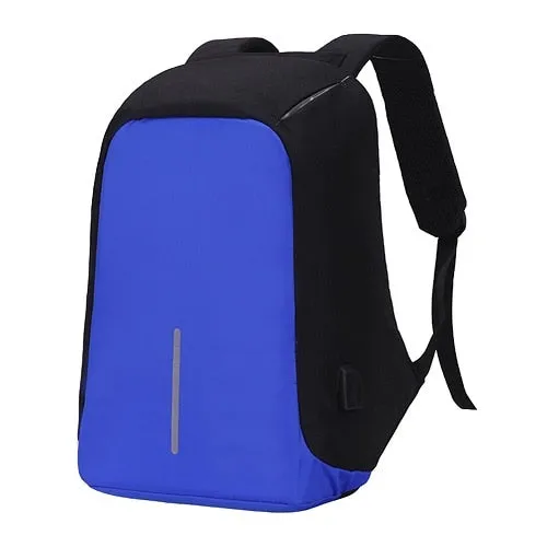 Oxford Waterproof Backpack With Usb Charging