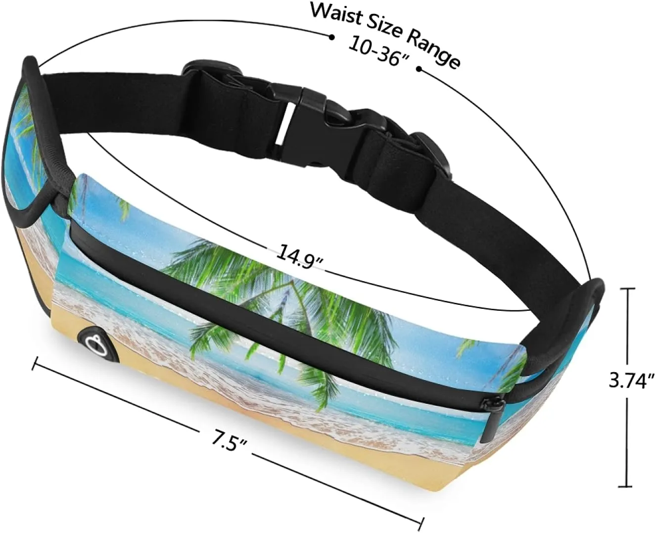 Oyihfvs Adjustable Running Belt, Fanny Pack Waist Pack, Runners Bag, Sports Hiking Fitness Exercise Gym Pouch for Women Men Accessories