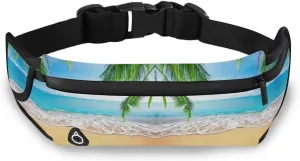 Oyihfvs Adjustable Running Belt, Fanny Pack Waist Pack, Runners Bag, Sports Hiking Fitness Exercise Gym Pouch for Women Men Accessories