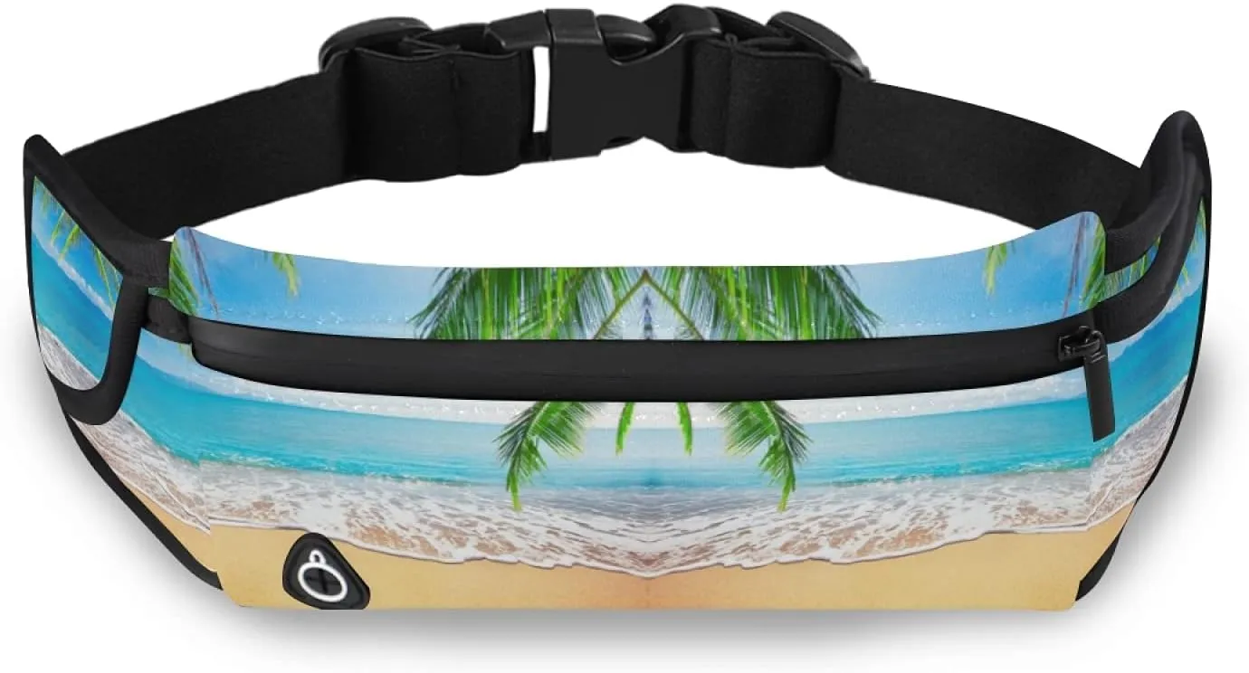 Oyihfvs Adjustable Running Belt, Fanny Pack Waist Pack, Runners Bag, Sports Hiking Fitness Exercise Gym Pouch for Women Men Accessories