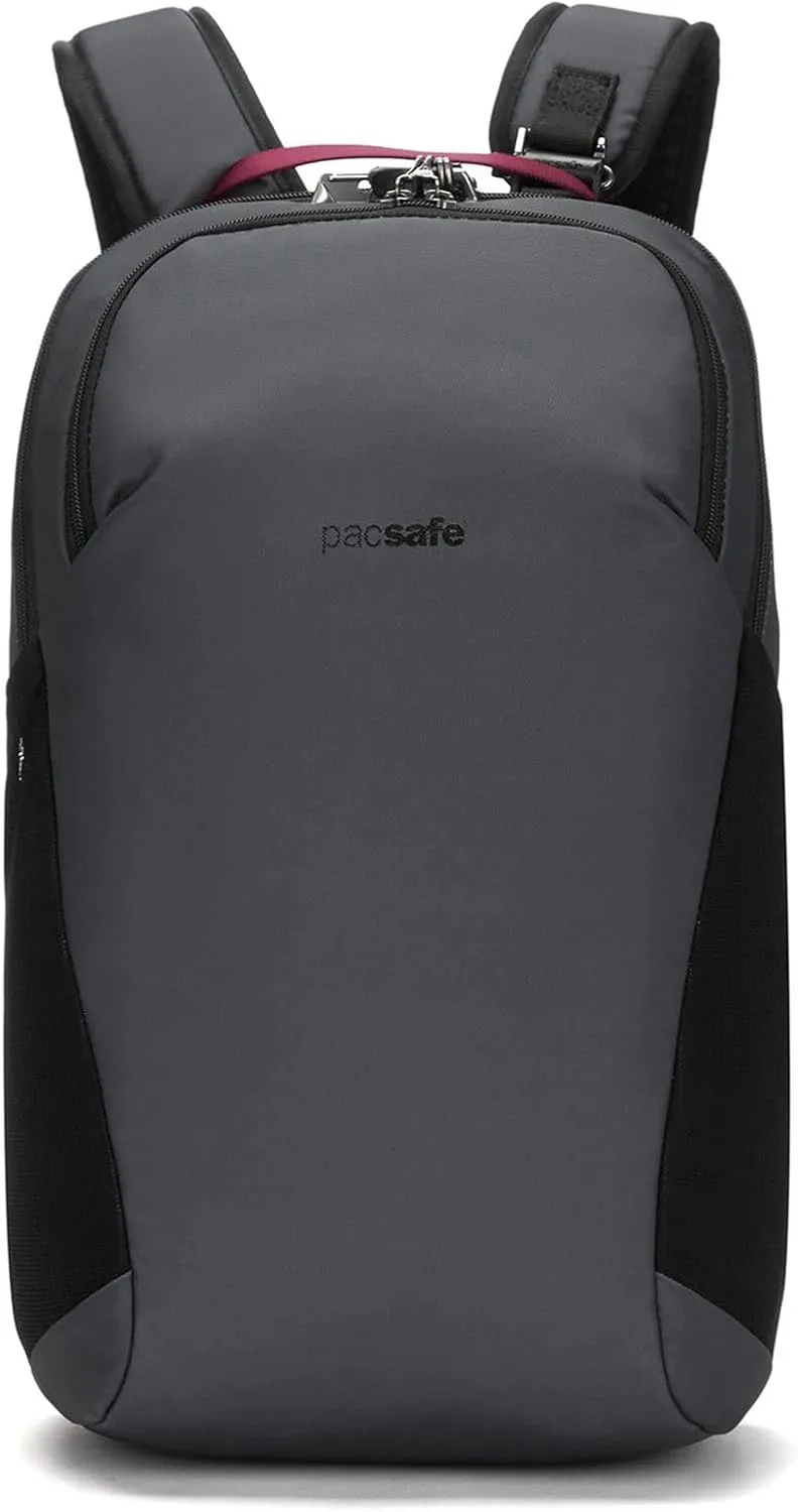 Pacsafe Vibe 20L Security & Anti-Theft Daypack - Slash Proof & Lockable, Slate