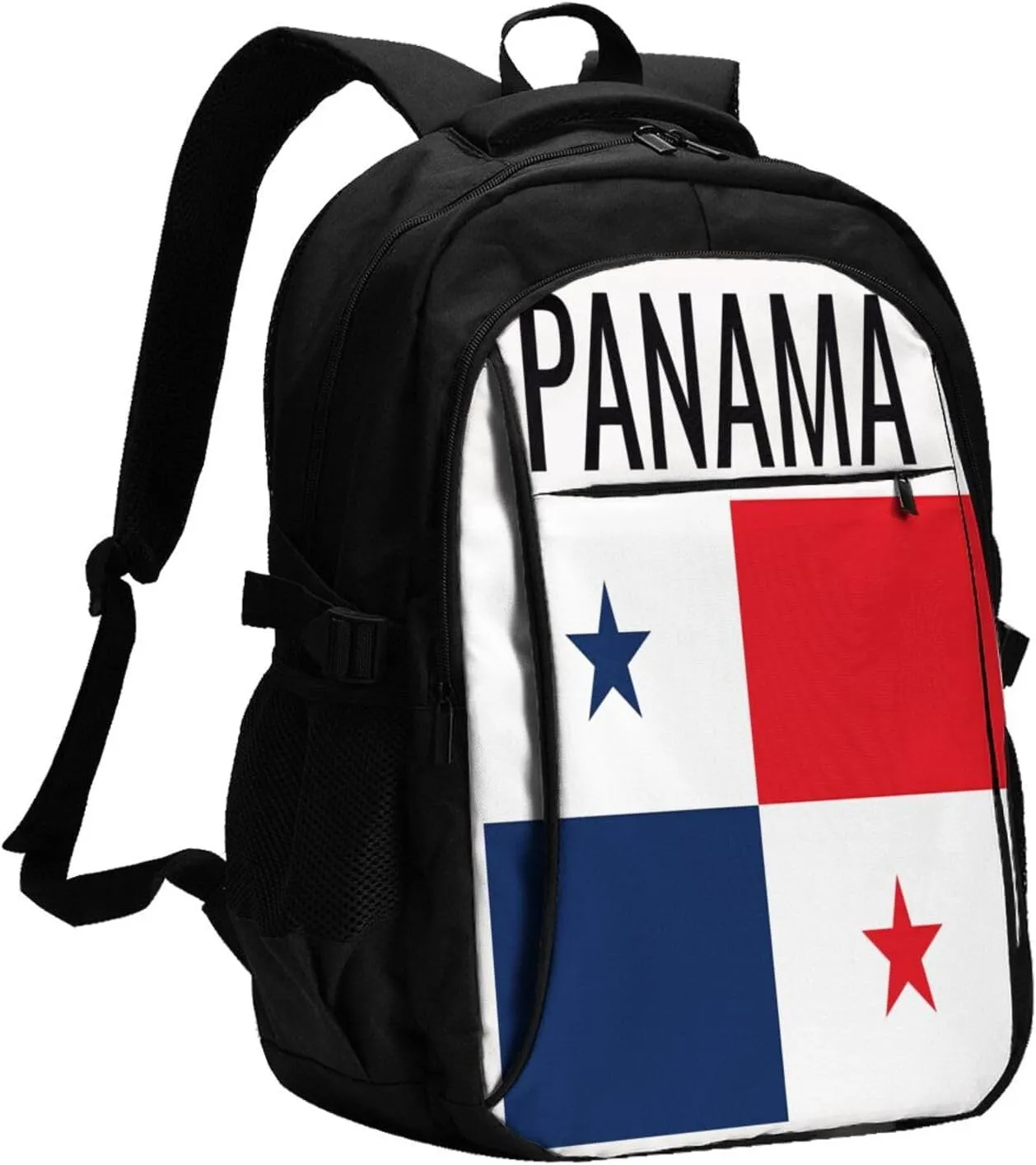 Panama Flag Casual Travel Backpacks Hiking Camping Backpack Large Outdoor Sport Daypack Laptop Rucksack Climbing Working Bags with USB Port