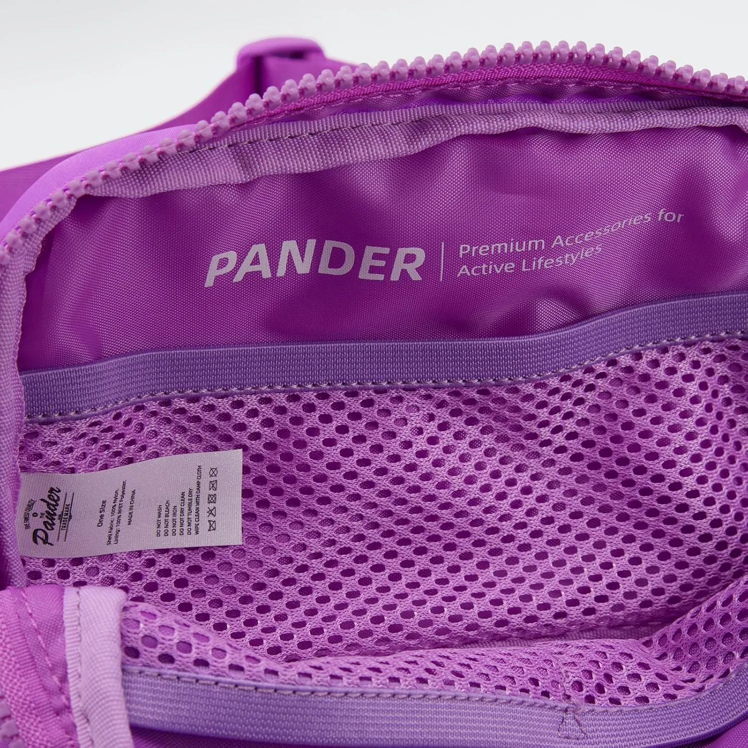 Pander Two Way Zipper Fanny Pack Nylon Everywhere Belt Bag for Women, Water Repellent Waist Packs, Crossbody Bags with Adjustable Strap (Violet).
