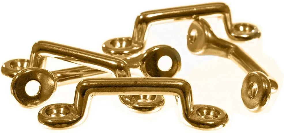 Paracord Planet Solid Brass 1 Inch Footman Loop – Many Utility Uses – Webbing – Kayak/Canoe Rigging – Multiple Pack Options Available