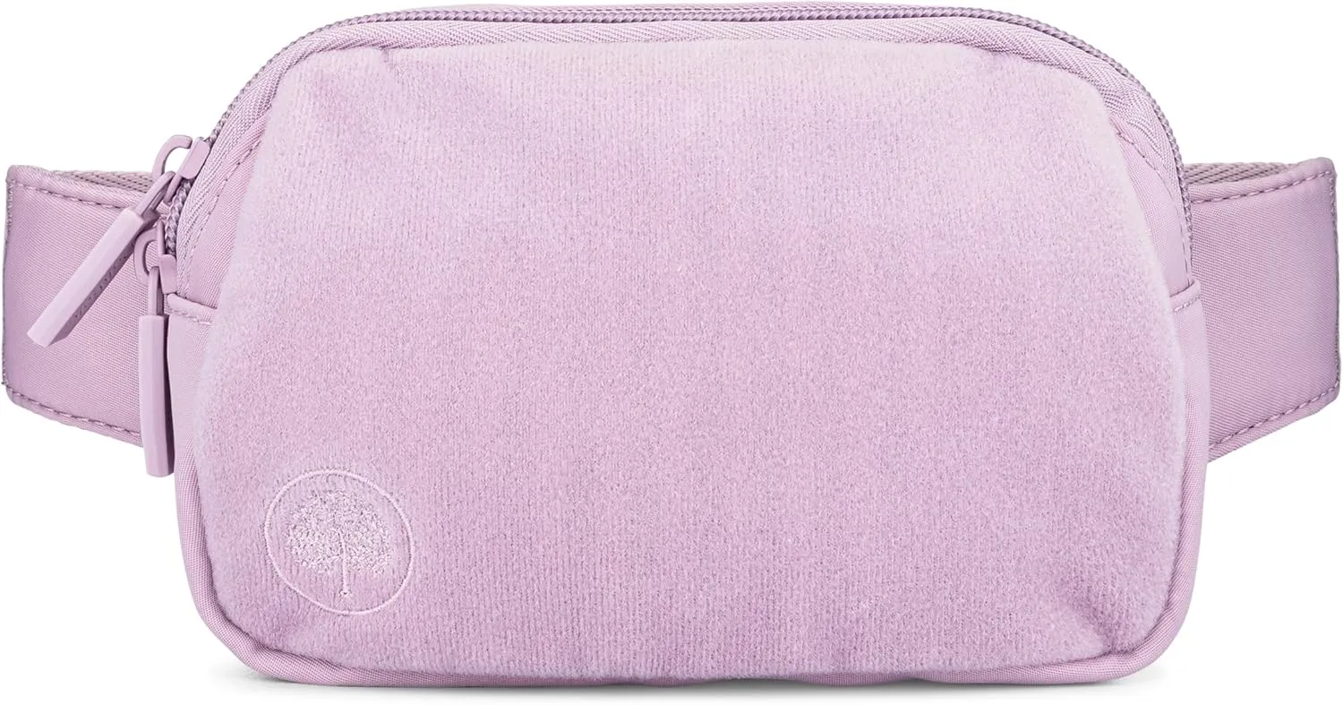 Parker Kids Belt Bag for Girls and Boys - Customizable with Hook and Loop Patches - Child Fanny Pack with Adjustable Strap - Durable Crossbody for Active Children - Lilac