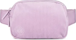 Parker Kids Belt Bag for Girls and Boys - Customizable with Hook and Loop Patches - Child Fanny Pack with Adjustable Strap - Durable Crossbody for Active Children - Lilac