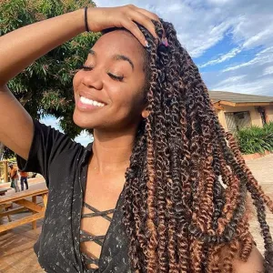 Passion Twist Hair 30 Inch: Water Wave Crochet Hair for Black Women-Long Bohemian Passion Twists Braiding Hair Extensions (T30, 30 inch)