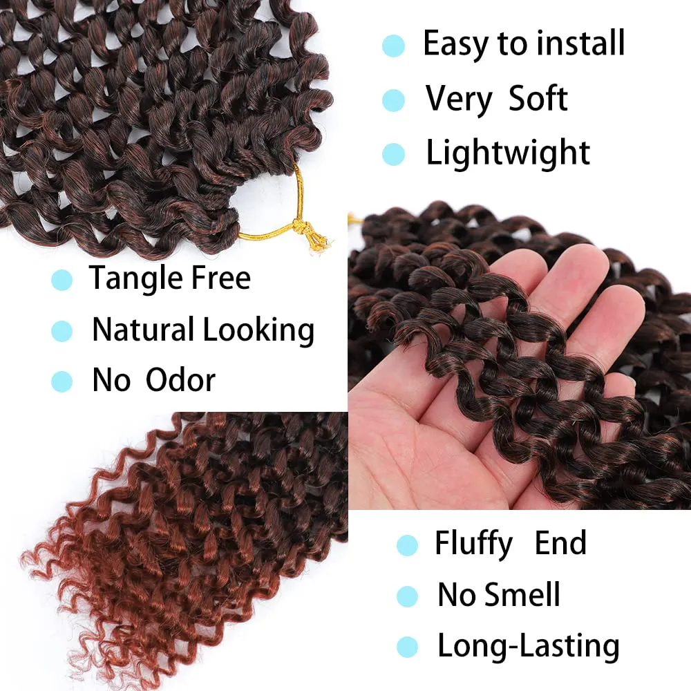 Passion Twist Hair 30 Inch: Water Wave Crochet Hair for Black Women-Long Bohemian Passion Twists Braiding Hair Extensions (T350, 30 inch)