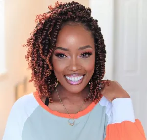 Passion Twist Hair-Pre-twisted Passion Twists,Pre-Looped Crochet Braids Made Of Bohemian Hair Synthetic Braiding Hair Extensions (10 Inch(Pack of 8), T1B/350)