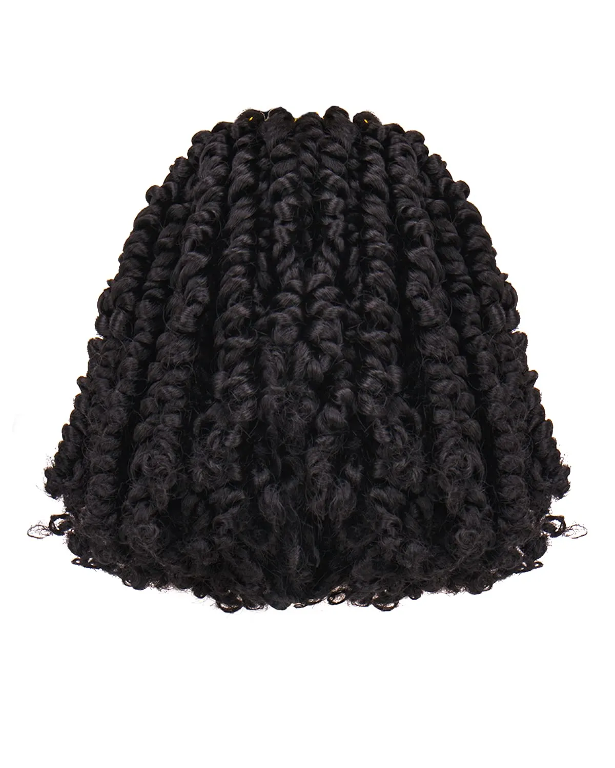 Passion Twist Hair-Pre-twisted Passion Twists,Pre-Looped Crochet Braids Made Of Bohemian Hair Synthetic Braiding Hair Extensions (6 Inch(Pack of 8), 1B)