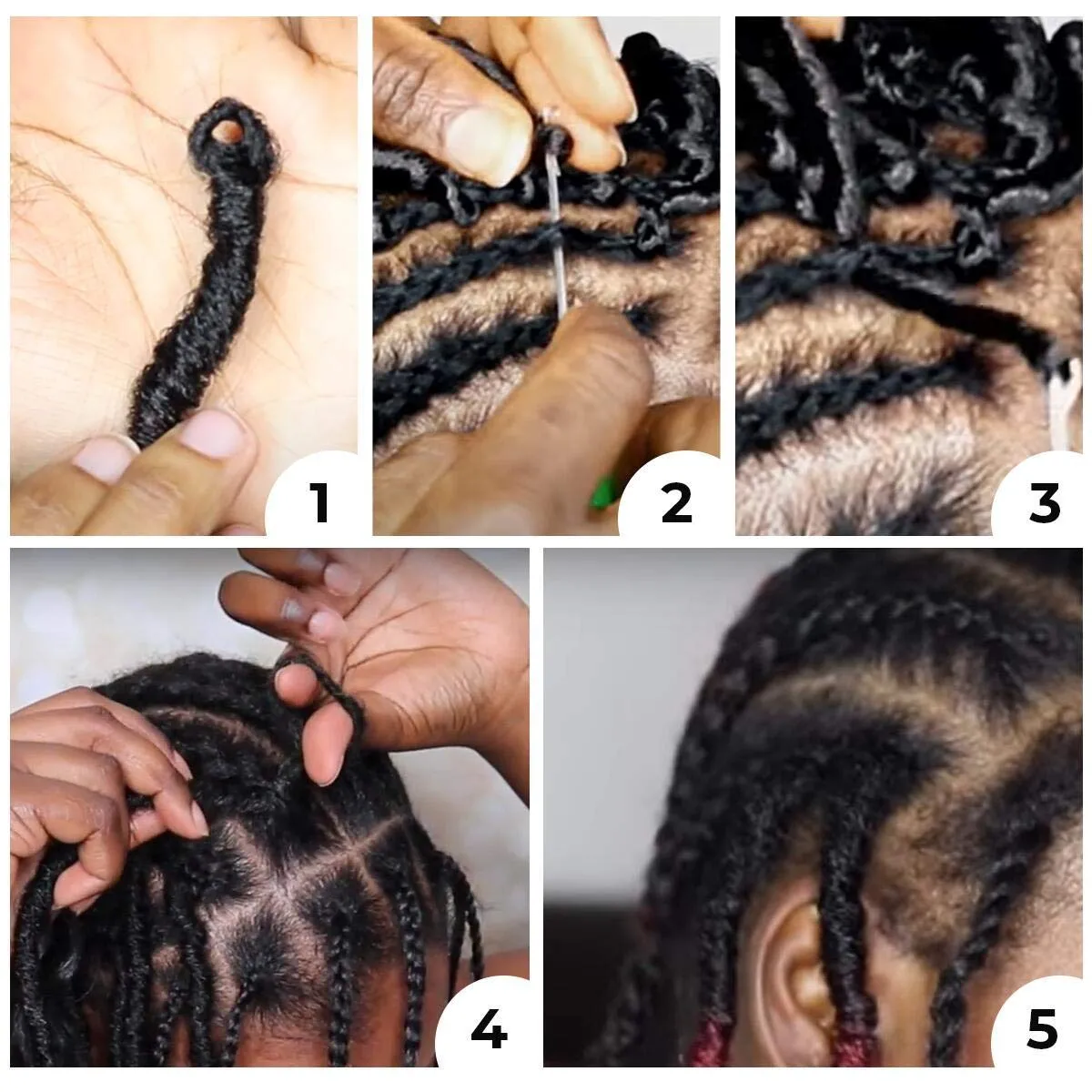 Passion Twist Hair-Pre-twisted Passion Twists,Pre-Looped Crochet Braids Made Of Bohemian Hair Synthetic Braiding Hair Extensions (6 Inch(Pack of 8), 1B)