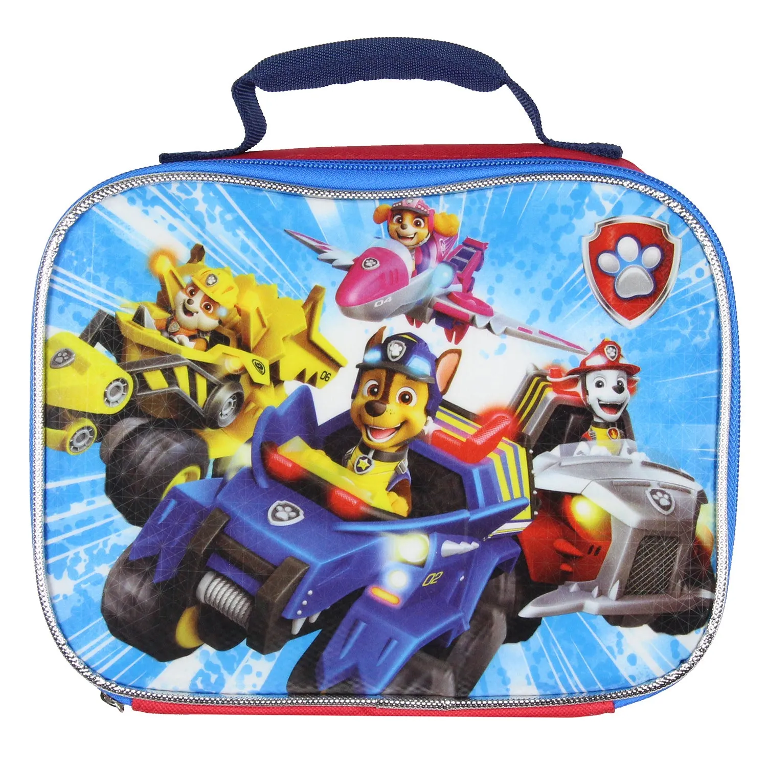 Paw Patrol 16" Backpack Lunch Tote Pencil Bag Water Bottle Snack Pack 7 Pc Set