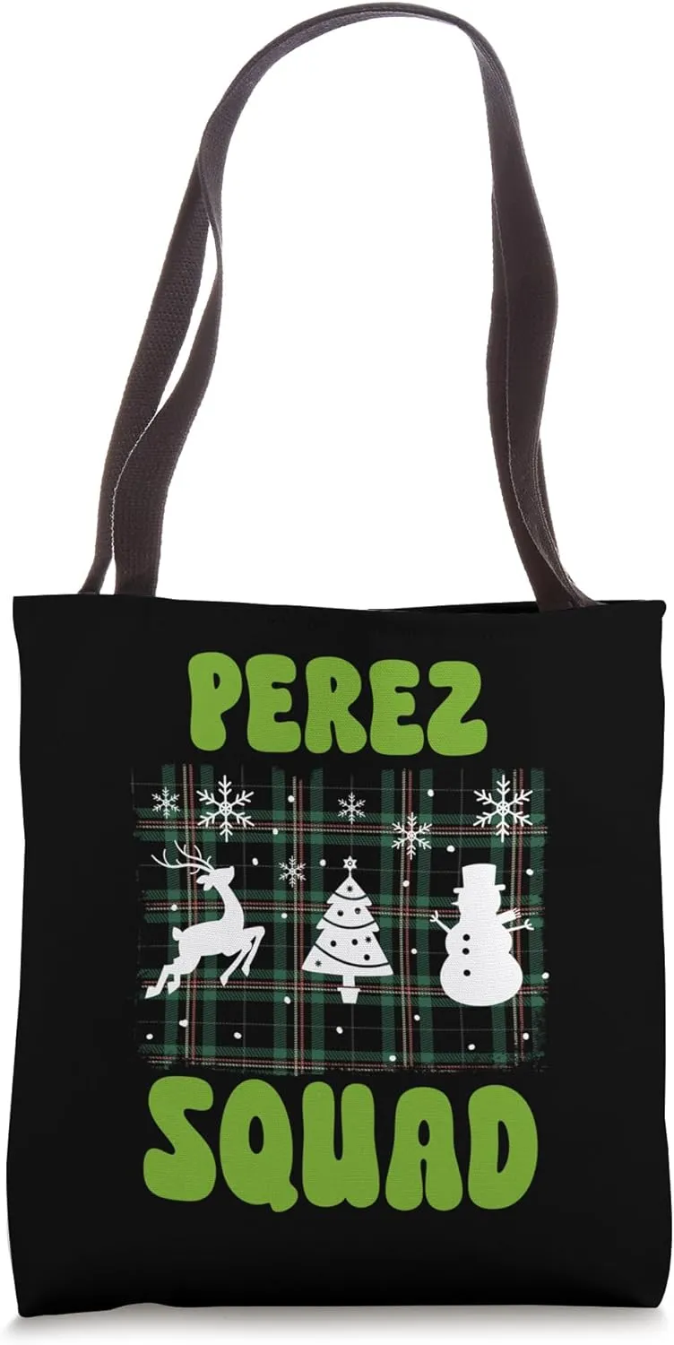 Perez Squad Family Yuletide Tribe Tote Bag