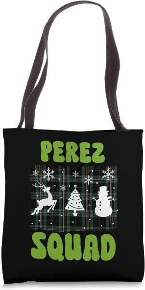 Perez Squad Family Yuletide Tribe Tote Bag