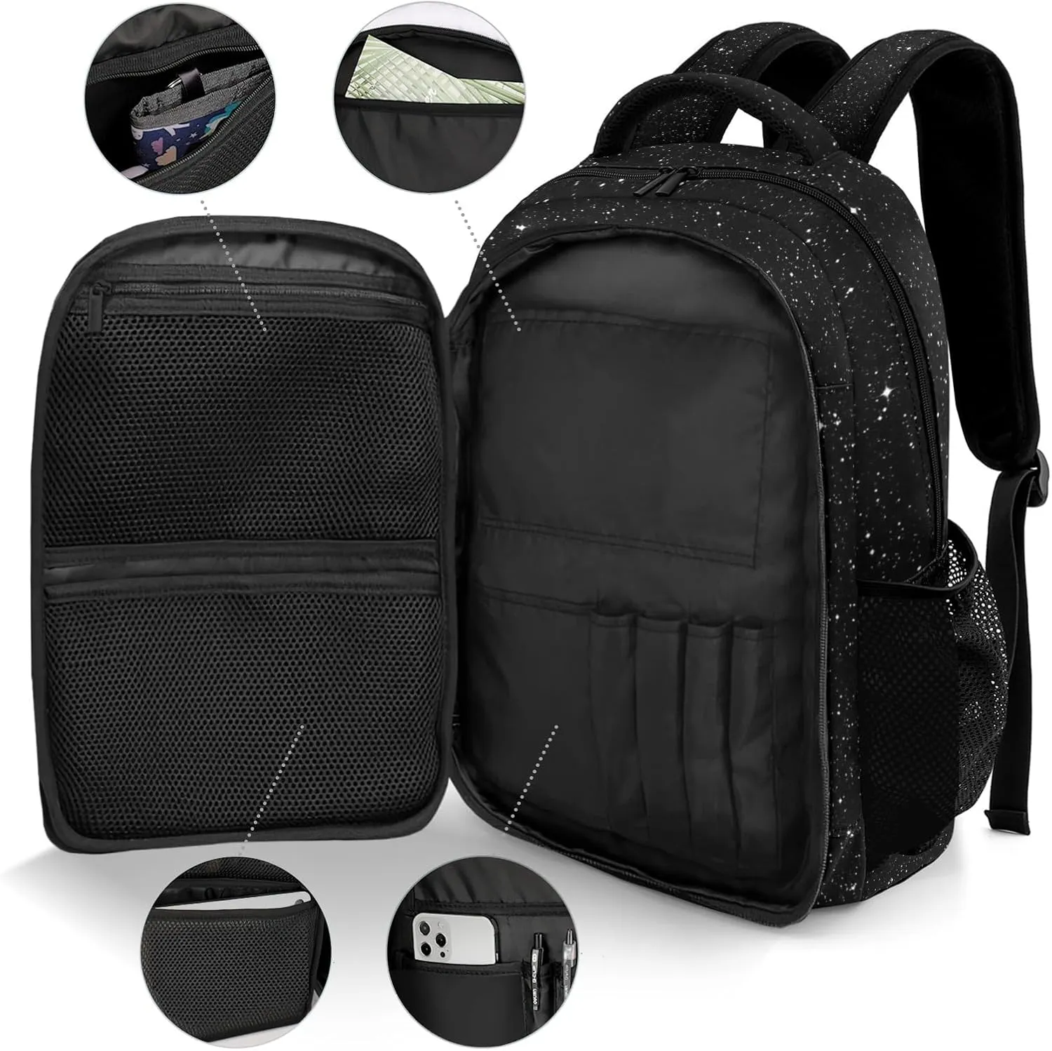 Personalized Bass Music Guitar Backpack Multifunctional Waterproof Laptop Bag for Travel Gift