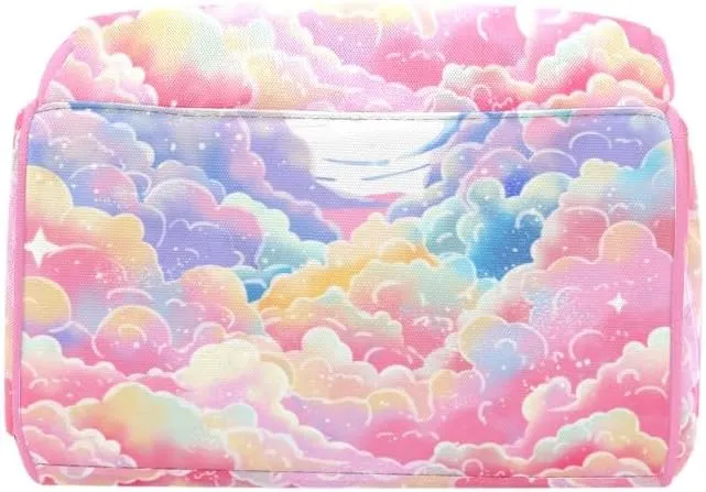 Personalized Name Diaper Bag Backpack Cloud Planet Multifunction Travel Backpack Nappy Bag Daypack for Mom Dad Boy Girl