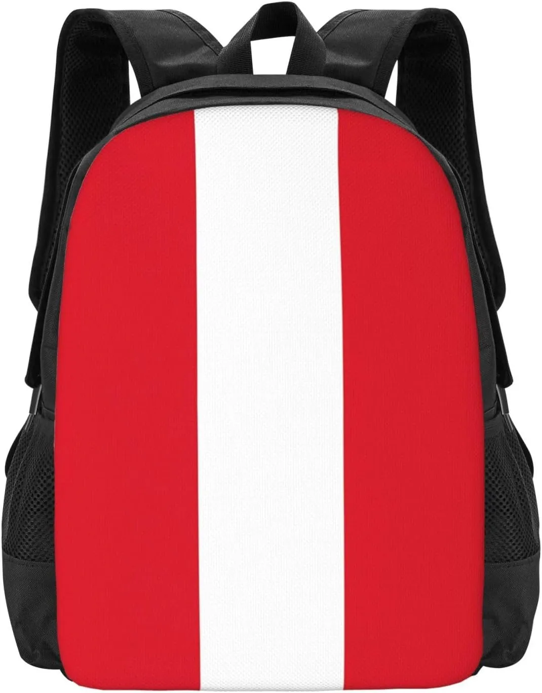 Peru Peruvian Flag Travel Backpack Casual Backpacks 15 Inch Laptop Back Pack Lightweight Rucksack Outdoor Sport Daypack Large Bags for Working Camping Hiking
