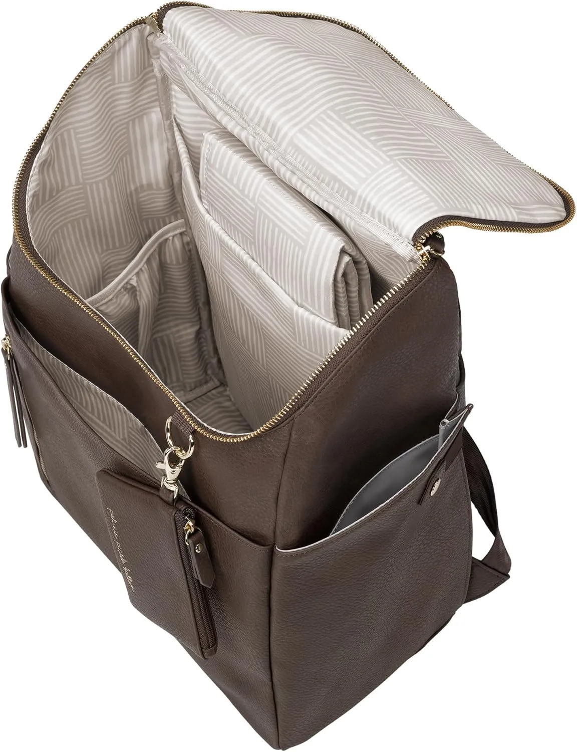 Petunia Pickle Bottom Tempo Backpack, Designed for Busy Families, Attaches to Stroller or Suitcase, Spacious Main Compartment, Saddle