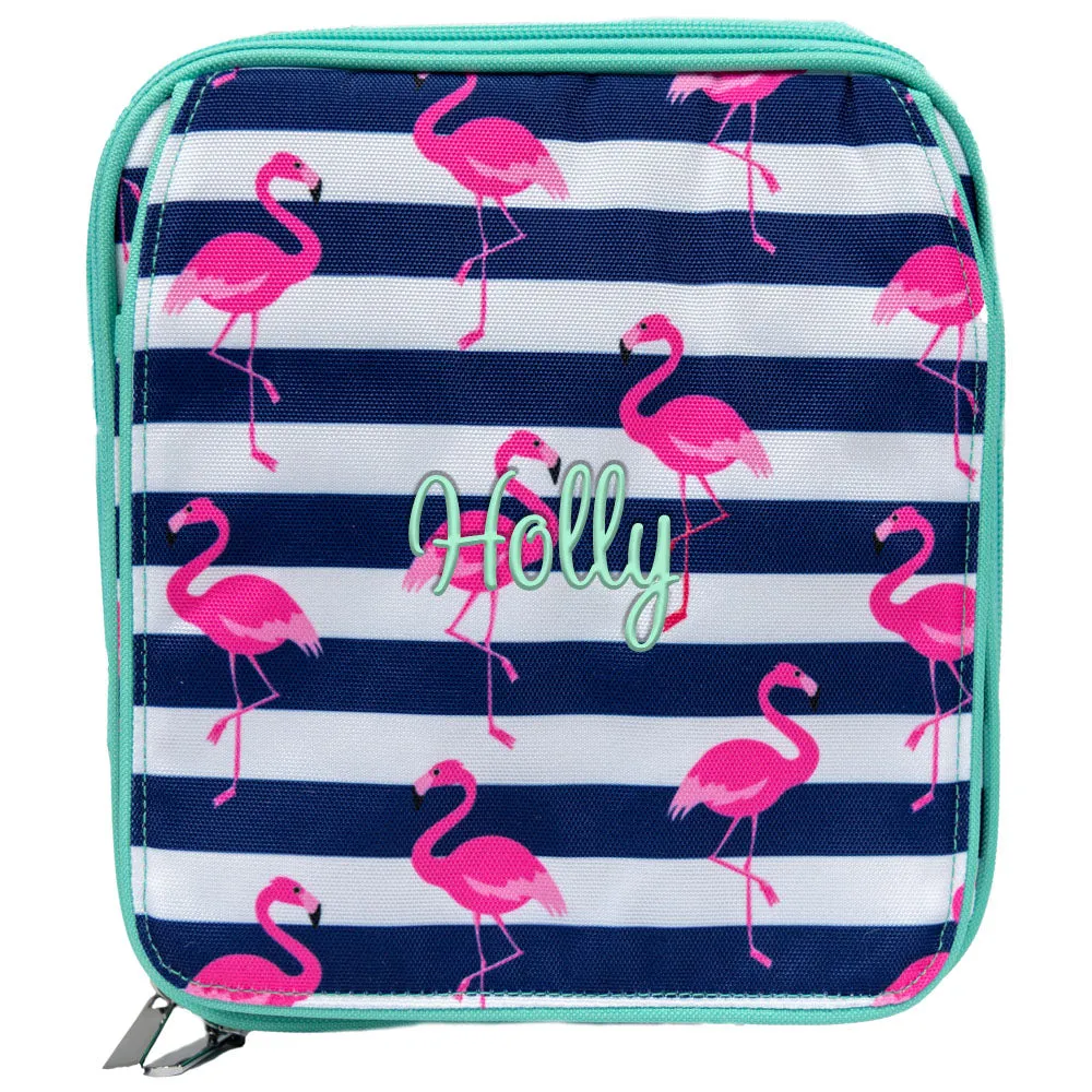Pink Flamingo Personalized Lunch Bag