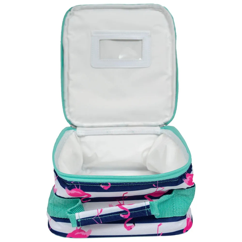 Pink Flamingo Personalized Lunch Bag