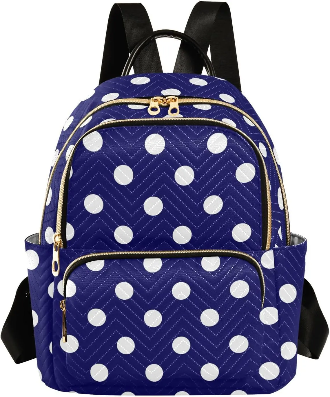 Polka Dot Backpack Purse for Women Fashion Ladies Shoulder Bags Travel Bag with Strap Handbag Lady Purse,M