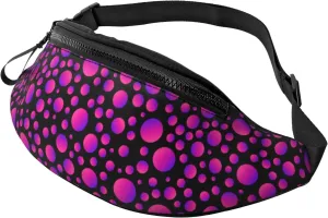 Polka Dots Fanny Waist Bag Pack Casual Chest Bag Waist Packs Everywhere Belt Bag Sling Bag for Women Men