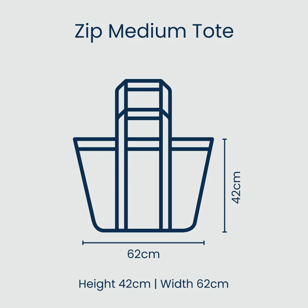 Pop Floral Zip Medium Tote