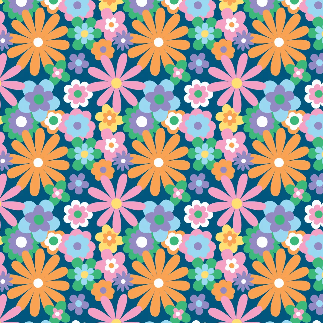 Pop Floral Zip Medium Tote