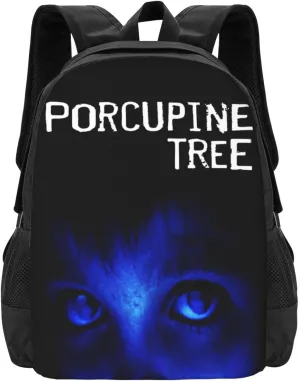 Porcupine Rock Tree Band Backpack Large Capacity Backpacks Minimalist Leisure Travel Daypack 12.5X5.5X16.5 inch
