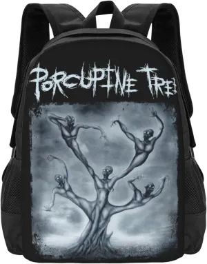 Porcupine Rock Tree Band Backpack Large Capacity Backpacks Minimalist Leisure Travel Daypack 12.5X5.5X16.5 inch