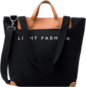 PORRASSO Women Shoulder Bag Casual Handbag Ladies Large Crossbody Bag Canvas