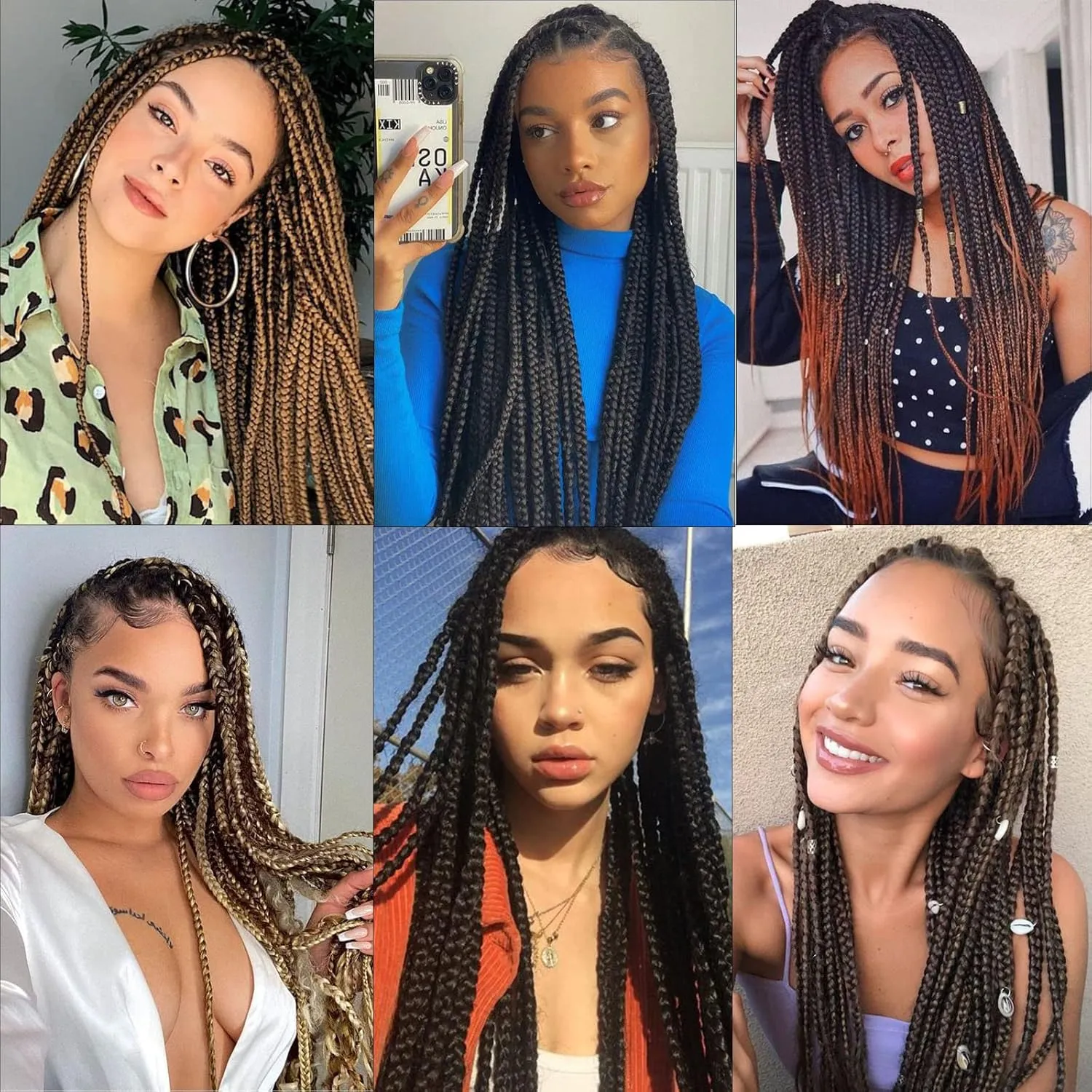 Pre-stretched Braiding Hair - 30 Inch 8 Packs Ombre Brown 3 Tones Hair For Twist or Box Braids, Yaki Texture Hot Water Setting Synthetic Braiding Hair Extensions (30 Inch, 1B/30/27-8P)