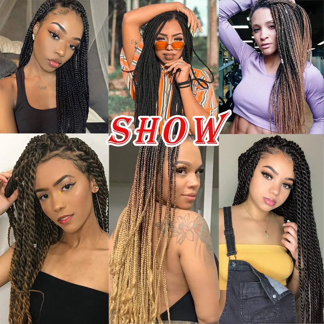 Pre-stretched Braids Hair 26 Inch 8 Packs Professional Itch Free Hot Water Setting Synthetic Fiber Ombre Yaki Texture Braid Hair Extensions 1B-350