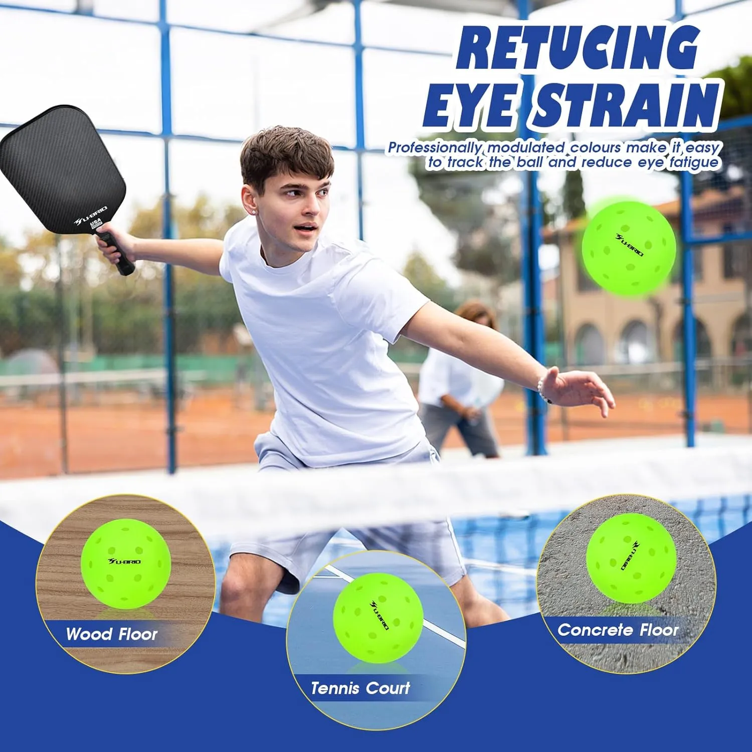 Pro-Grade 40-Hole One-Piece Outdoor Pickleball Balls 3/4/12 Pack - Pro-Player Tested with Wind-Resistant Design, High-Visibility & 300  Hit Durability for Competitive Play