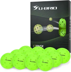 Pro-Grade 40-Hole One-Piece Outdoor Pickleball Balls 3/4/12 Pack - Pro-Player Tested with Wind-Resistant Design, High-Visibility & 300  Hit Durability for Competitive Play
