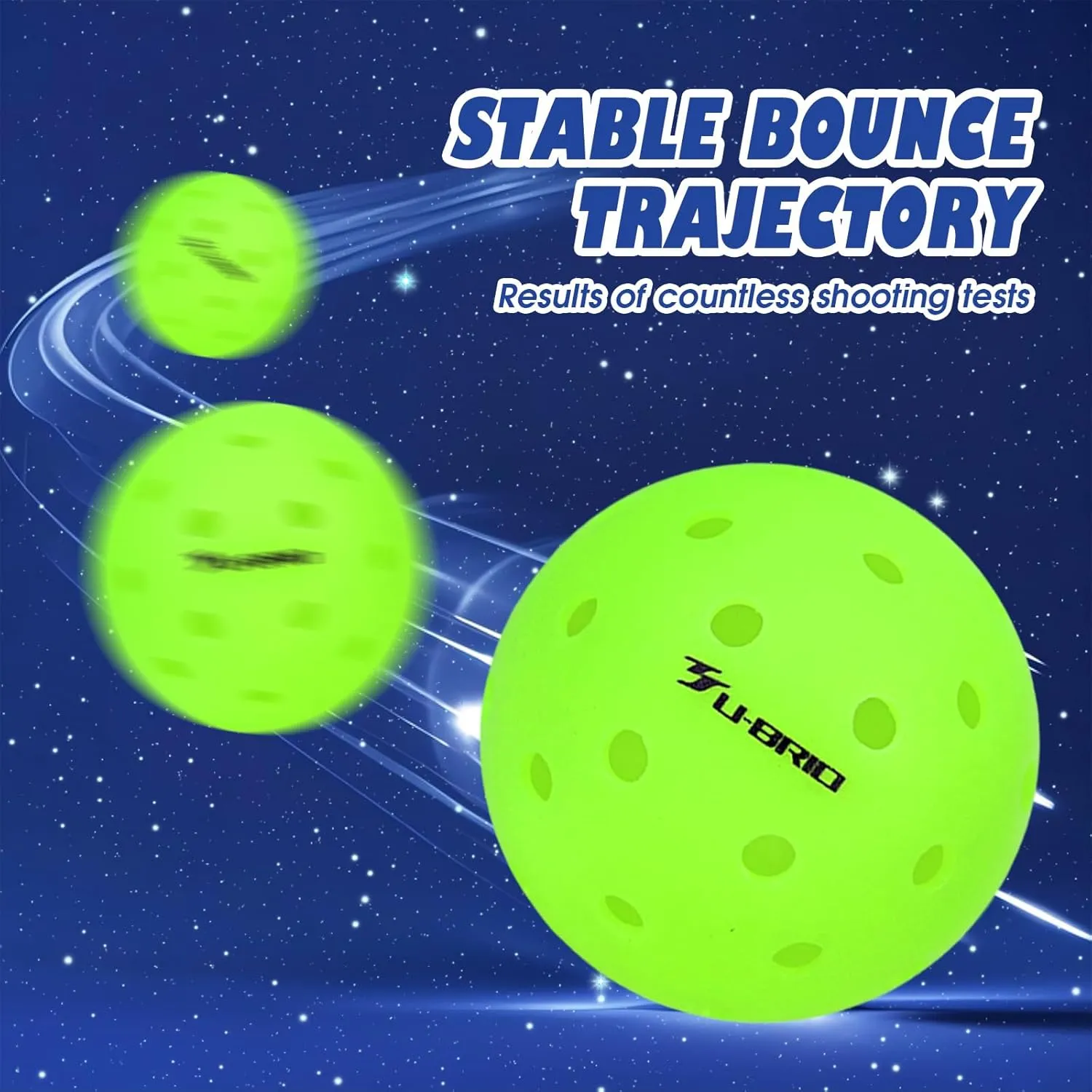 Pro-Grade 40-Hole One-Piece Outdoor Pickleball Balls 3/4/12 Pack - Pro-Player Tested with Wind-Resistant Design, High-Visibility & 300  Hit Durability for Competitive Play