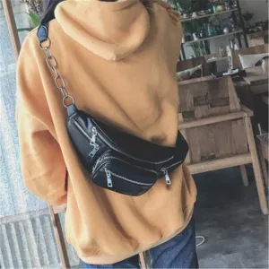 Puimentiua 2019 Waist Bag Women Waist Fanny Packs Belt Bag