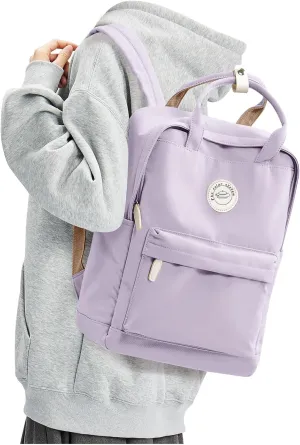 Purple Lightweight Basic Backpack for High School,College Bookbag for Womens,Travel Laptop Backpacks for Teen Girls,School Bag Casual Daypack