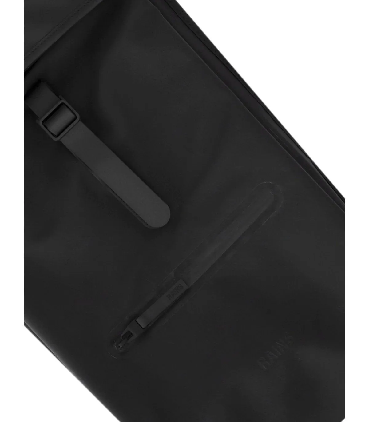 Rains Black Rolltop Backpack