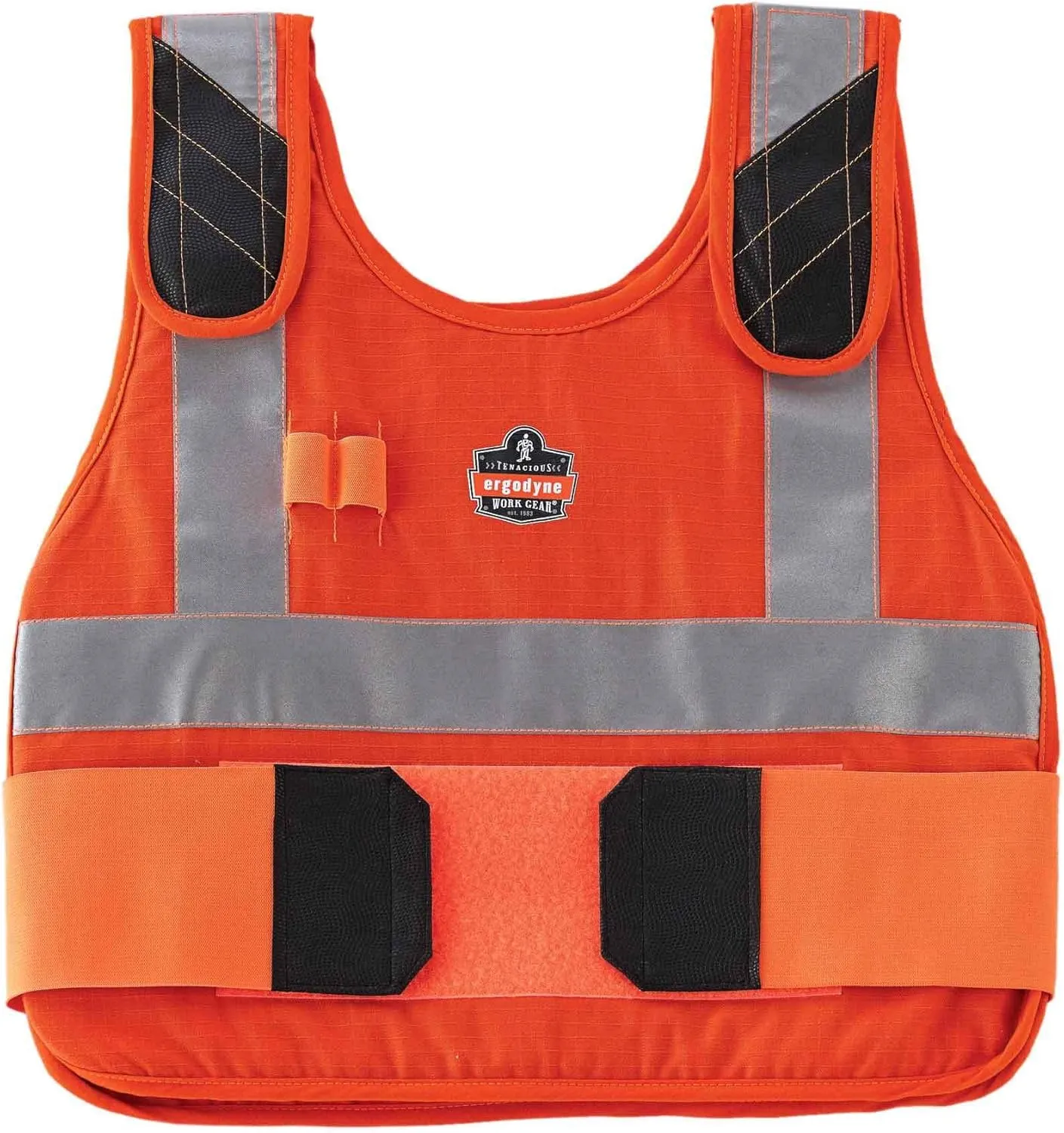Replacement Vest for Ergodyne Chill Its 6215, Vest Only, Cooling Ice Packs Sold Separately, L/XL, Orange