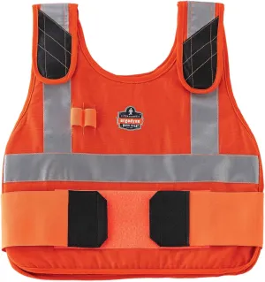 Replacement Vest for Ergodyne Chill Its 6215, Vest Only, Cooling Ice Packs Sold Separately, L/XL, Orange