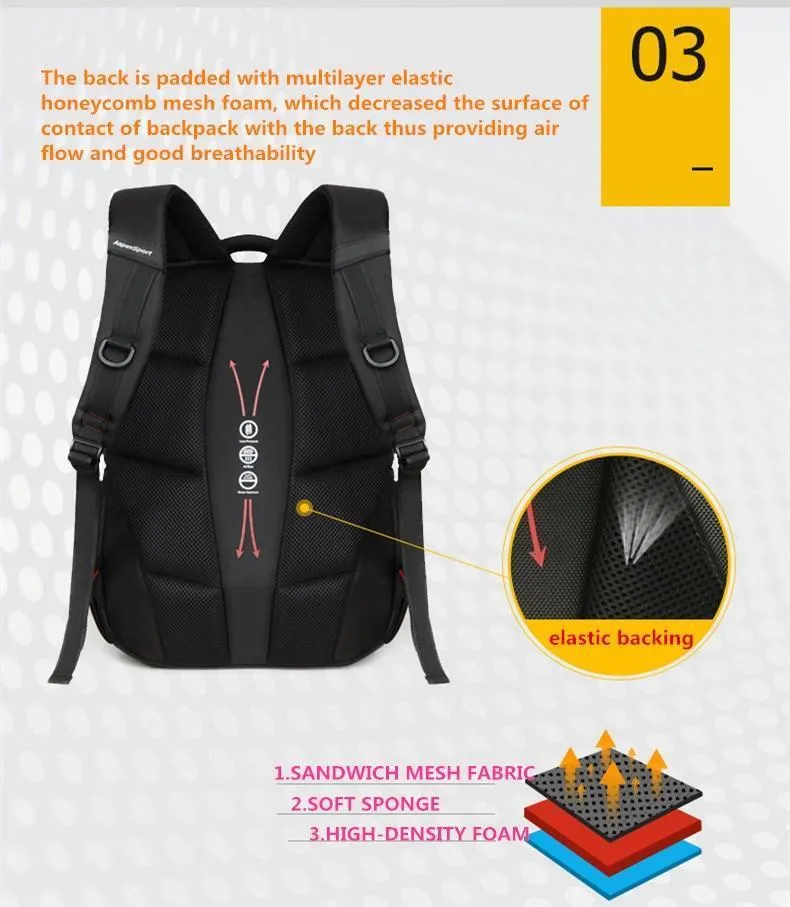 Resistant Men's 5-star customer support Flawless Charging Backpack Water with USB &amp