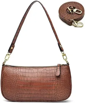 Retro Classic Clutch Shoulder Tote HandBag with Zipper Closure Purse for Women