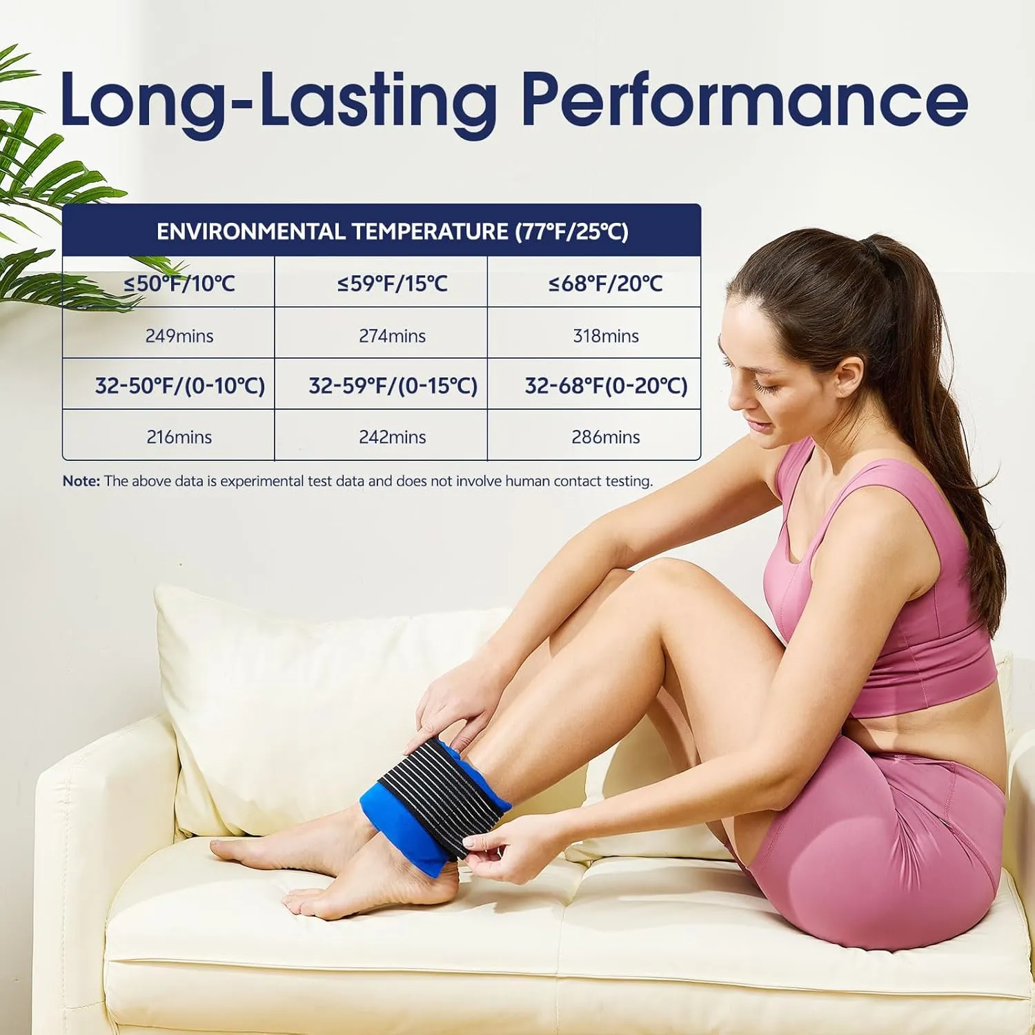 Reusable Hot and Cold Ice Packs for Injuries 3h  Long Lasting Reusable Gel Wraps for Shoulder Back Knee Joint Pain Muscle Soreness and After Surgery 2pcs with Strap