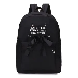 Ribbon Letter Bows Women Backpack