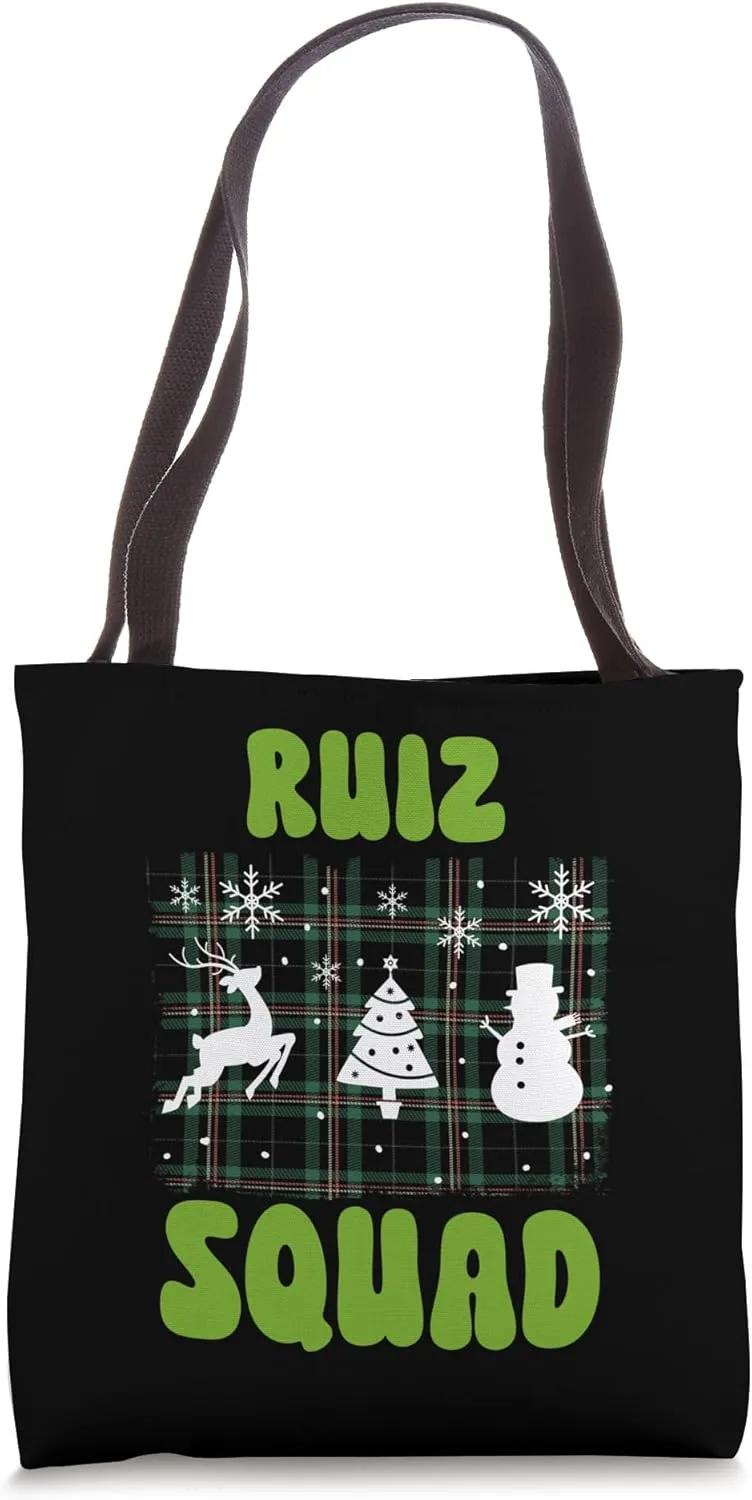 Ruiz Squad Family Yuletide Tribe Tote Bag