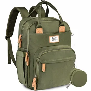 Ruvalino Classic Diaper Bag Backpack - Army Green