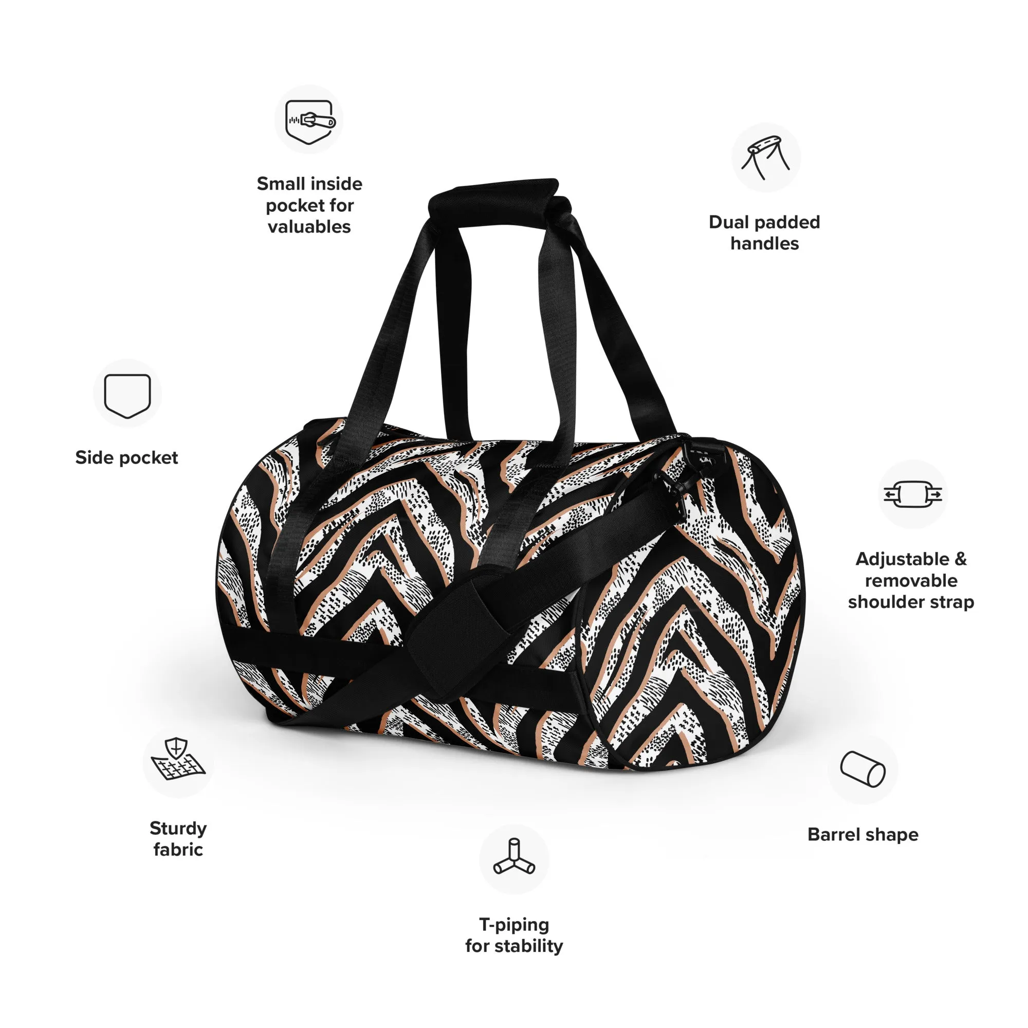 SAFARI - All-over print gym bag