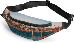 San Francisco Belt Bag with Adjustable Strap, Lightweight Travel Crossbody Bags, Hands-Free Mini Fanny Packs in Running Gym