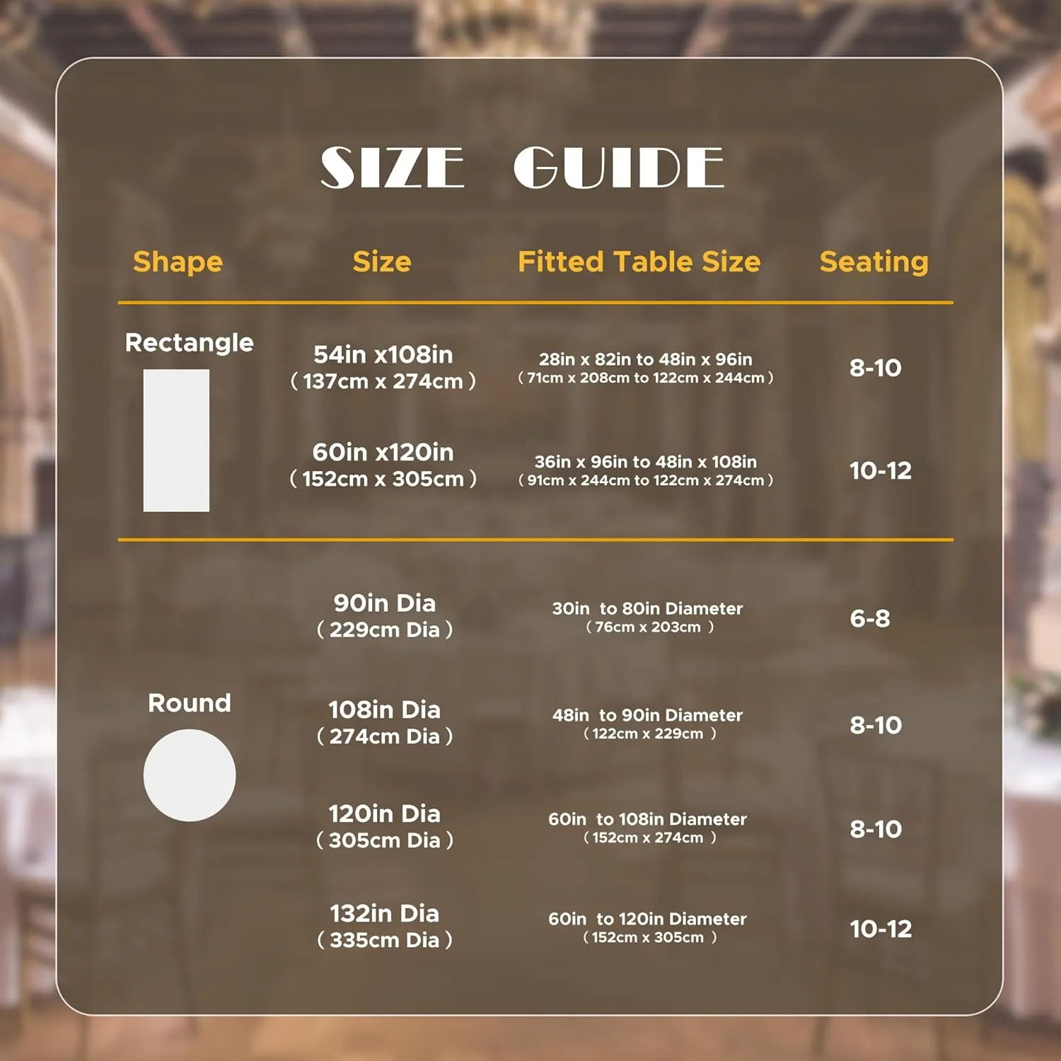 sancua 90 Inch Round Tablecloth Black, 8 Pack - Circle Polyester Fabric Table Cloth for Wedding Party Reception Banquet Birthday, Washable Formal Table Cover (Fit 30-72 Inch Tables)